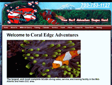 Tablet Screenshot of coraledgeadventures.com